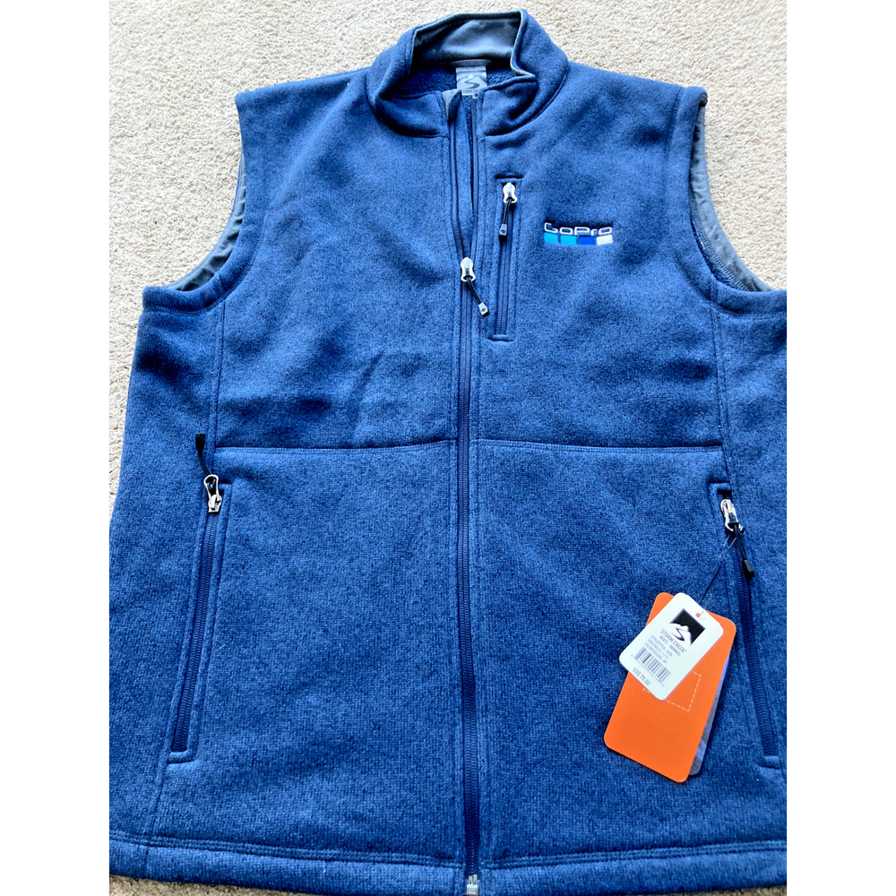 "Go Pro" Branded Men's Vest Large Storm Creek Blue Brand New with Tag